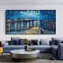Starry Night Textured Canvas Painting
