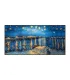 Starry Night Textured Canvas Painting