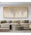 Neutral Glitter Cascade Textured Wall Art