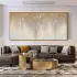 Neutral Glitter Cascade Textured Wall Art