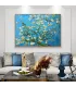 Hand-Painted Almond Blossom Wall Art