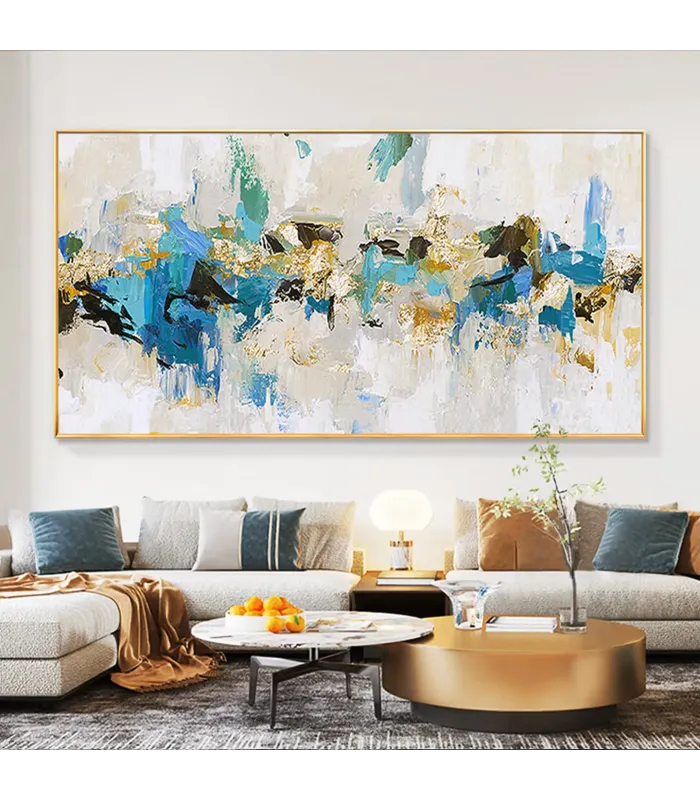 Modern Wabi Sabi Textured Canvas Painting