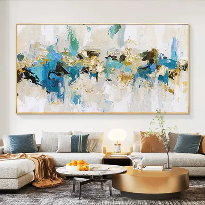 Modern Wabi Sabi Textured Canvas Painting