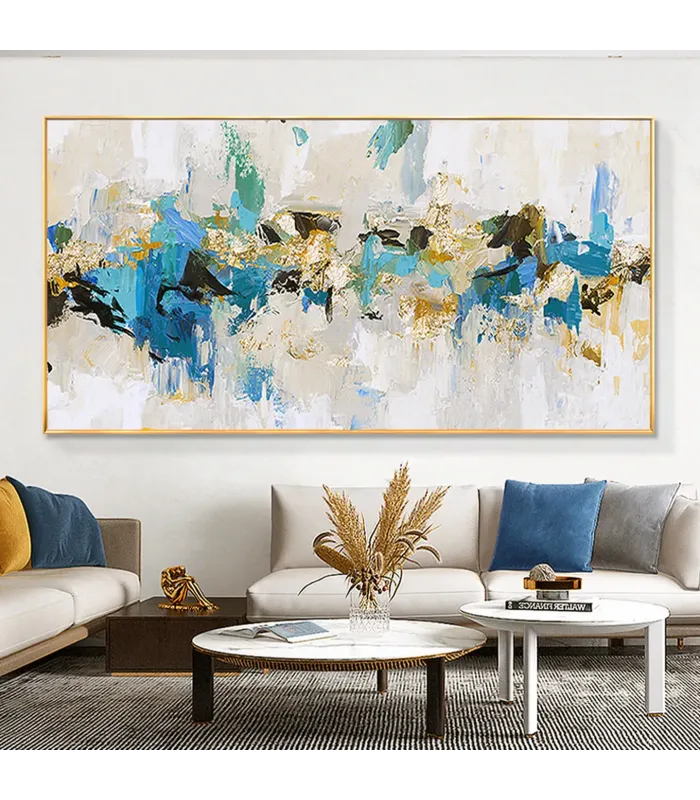 Modern Wabi Sabi Textured Canvas Painting