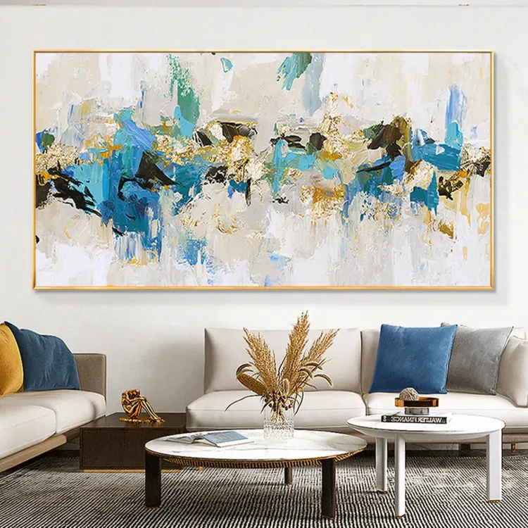 Modern Wabi Sabi Textured Canvas Painting