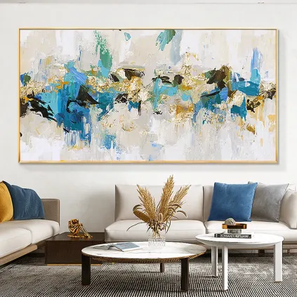 Modern Wabi Sabi Textured Canvas Painting