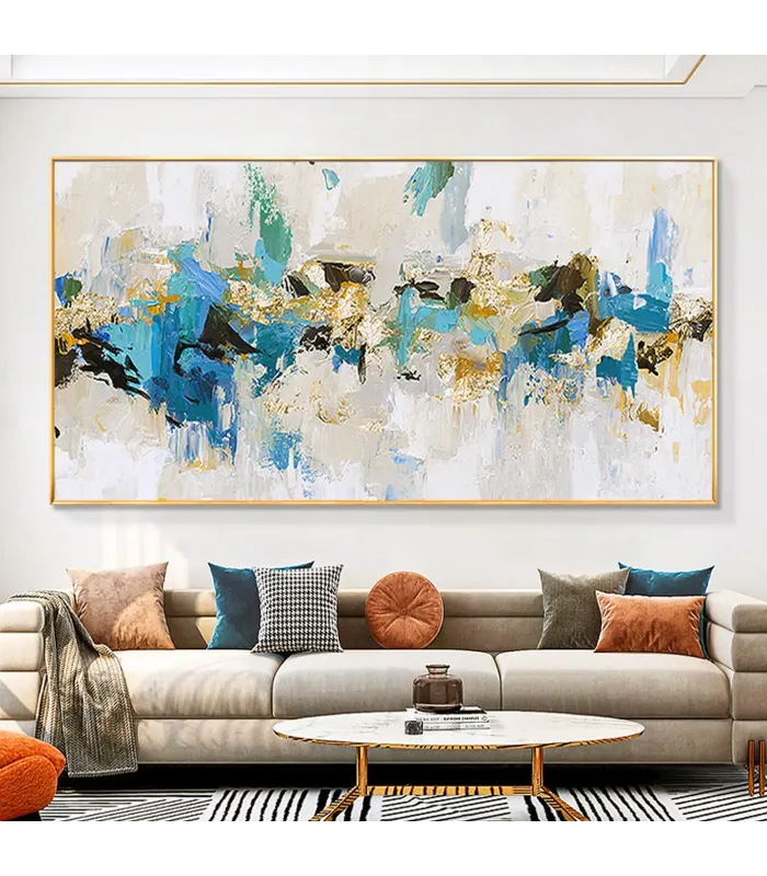 Modern Wabi Sabi Textured Canvas Painting