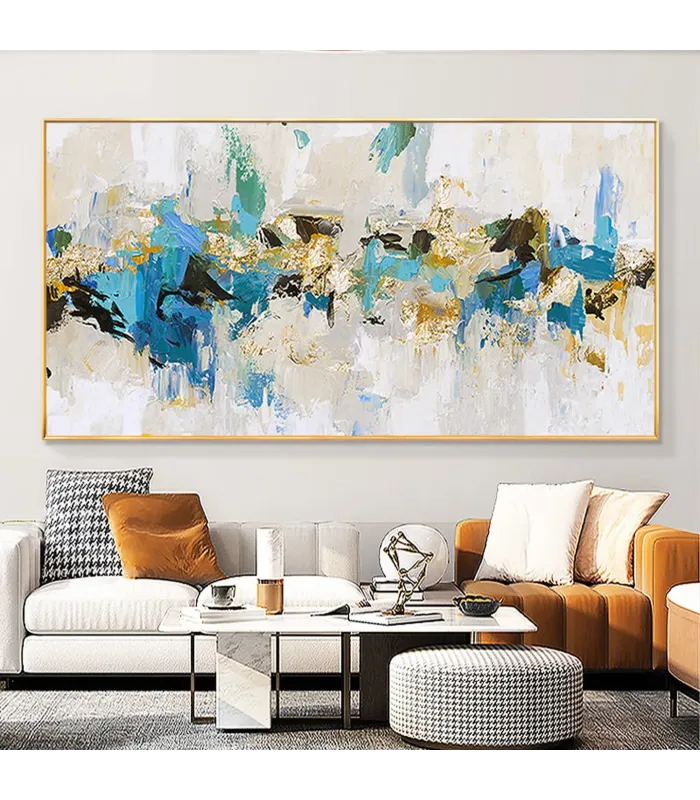 Modern Wabi Sabi Textured Canvas Painting
