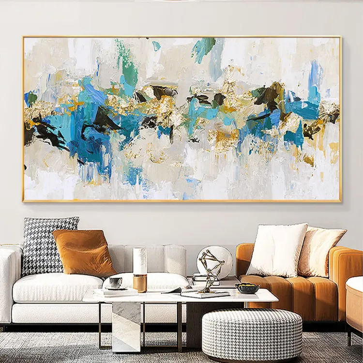 Modern Wabi Sabi Textured Canvas Painting