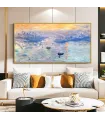 Hand-Painted Sunrise Canvas Wall Art