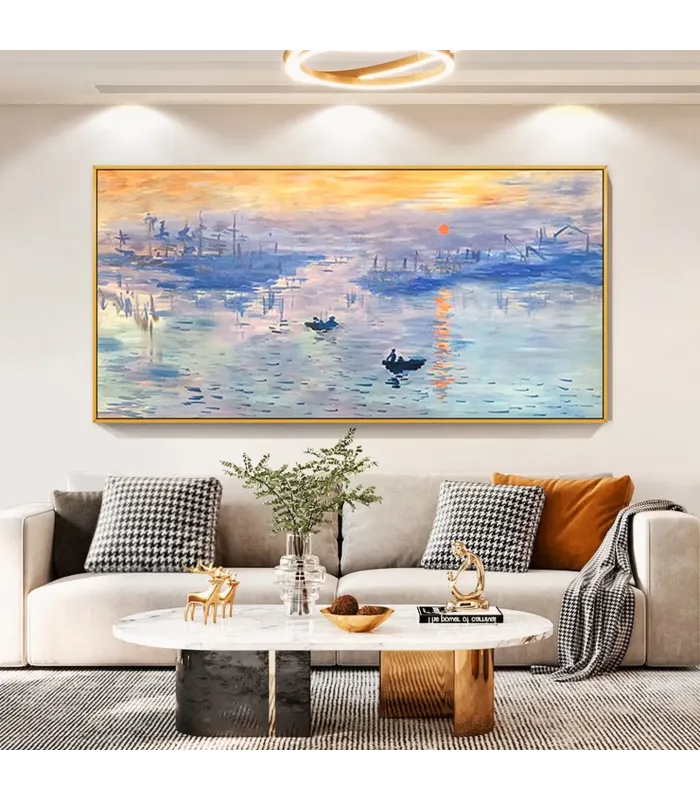 Hand-Painted Sunrise Canvas Wall Art
