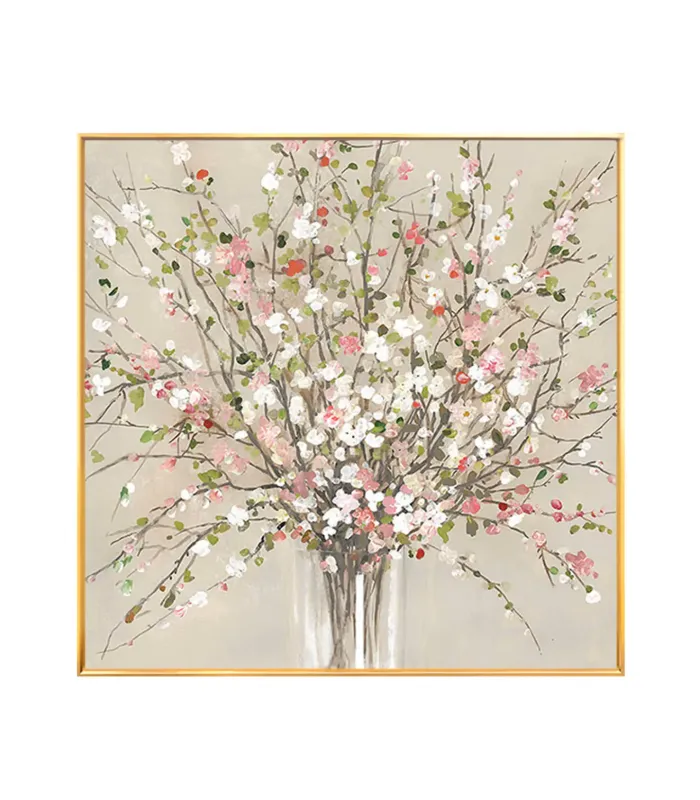 Rustic Wabi Sabi Floral Canvas