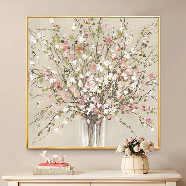 Rustic Wabi Sabi Floral Canvas