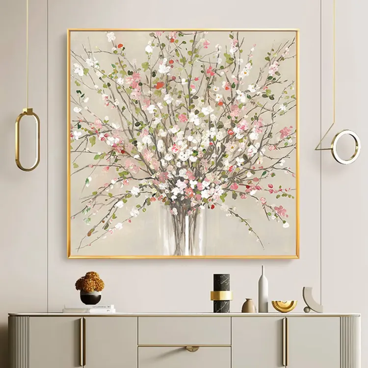 Rustic Wabi Sabi Floral Canvas