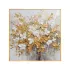 Golden Blossom Textured Canvas Wall Art
