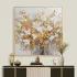 Golden Blossom Textured Canvas Wall Art
