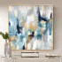 Modern Abstract Blue & Gold Wall Art