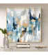 Modern Abstract Blue & Gold Wall Art