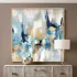 Modern Abstract Blue & Gold Wall Art