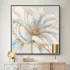Hand-Painted Gold Foil Flower Wall Art