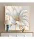 Hand-Painted Gold Foil Flower Wall Art