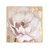 Pink Floral Oil Painting with Gold Foil