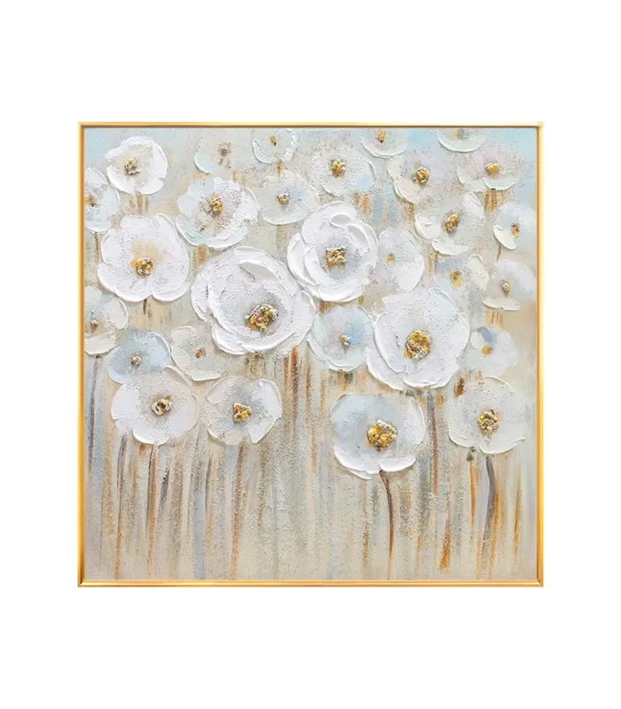Abstract Floral Textured  Painting