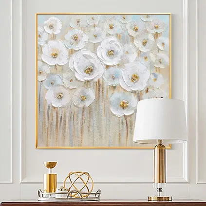 Abstract Floral Textured  Painting