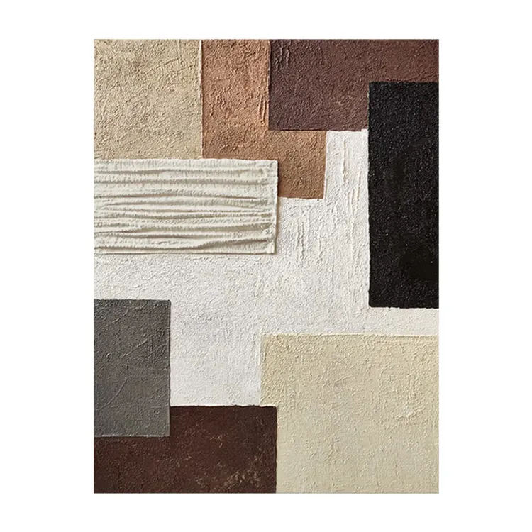 Textured Minimalist Geometric Canvas Art