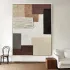 Textured Minimalist Geometric Canvas Art