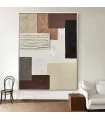 Textured Minimalist Geometric Canvas Art