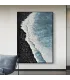 Wabi-Sabi Shoreline Textured Canvas Painting