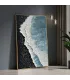 Wabi-Sabi Shoreline Textured Canvas Painting