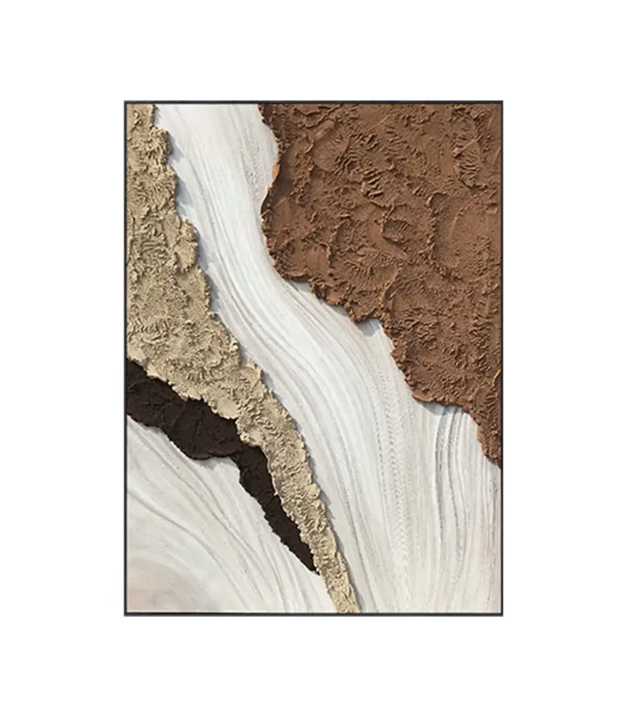 Earthy Textured Minimalist Canvas Art