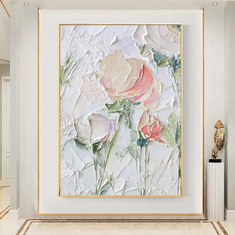 Abstract Floral Textured Luxury Wall Art