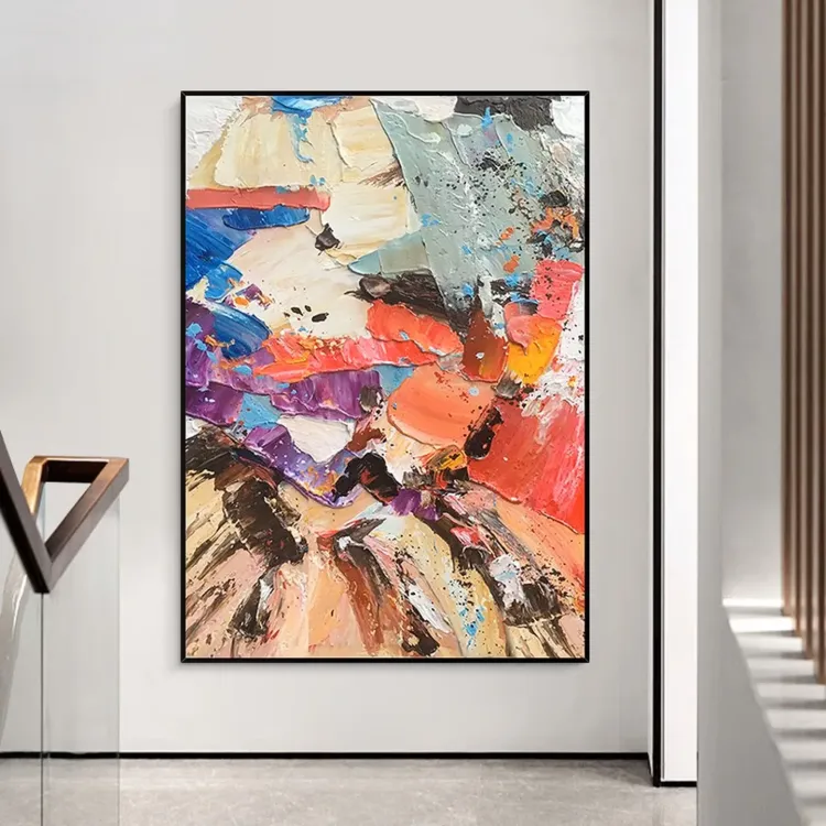 Textured Abstract Canvas Wall Art