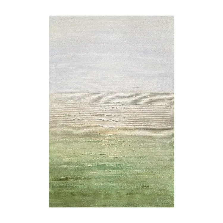 Neutral Horizon Textured Canvas Painting