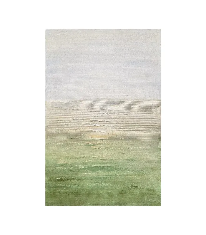 Neutral Horizon Textured Canvas Painting