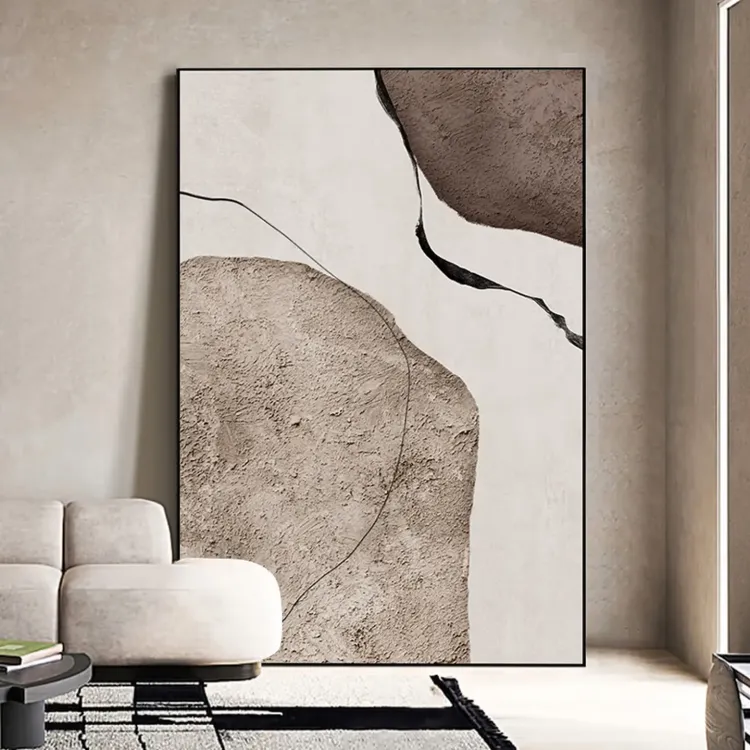 Abstract Hand-Painted Canvas Wall Art