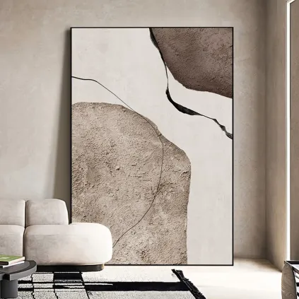 Abstract Hand-Painted Canvas Wall Art