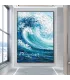 Large Wabi Sabi Ocean Canvas Painting
