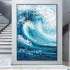 Large Wabi Sabi Ocean Canvas Painting