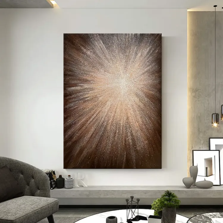 Radiant Burst Minimalist Canvas Wall Art