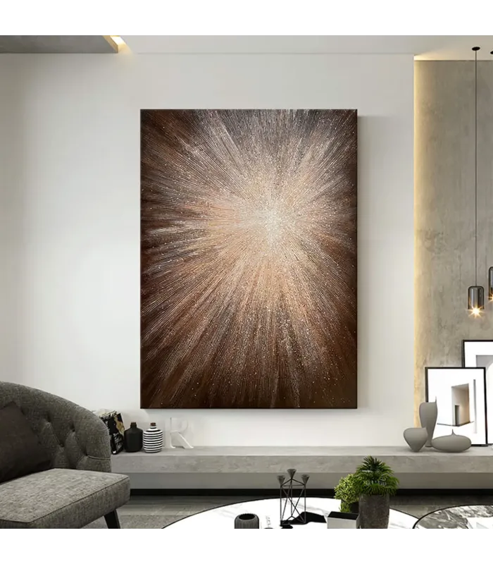 Radiant Burst Minimalist Canvas Wall Art