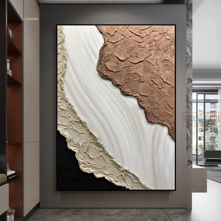 Textured Abstract Hand-Painted Wall Art