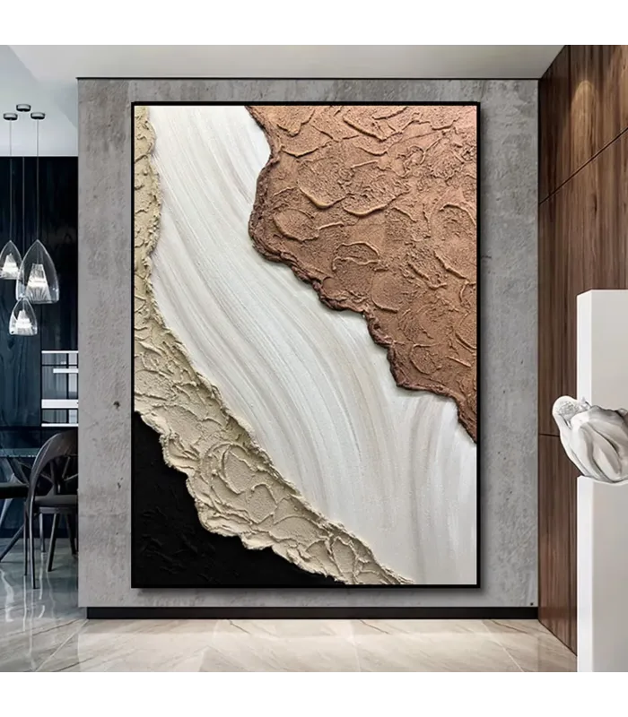Textured Abstract Hand-Painted Wall Art