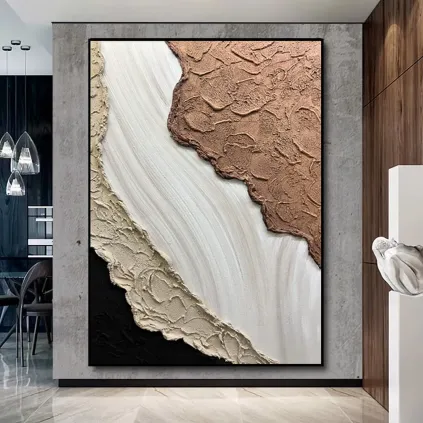 Textured Abstract Hand-Painted Wall Art
