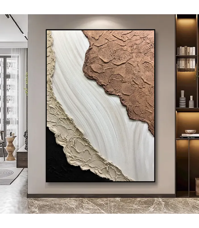 Textured Abstract Hand-Painted Wall Art