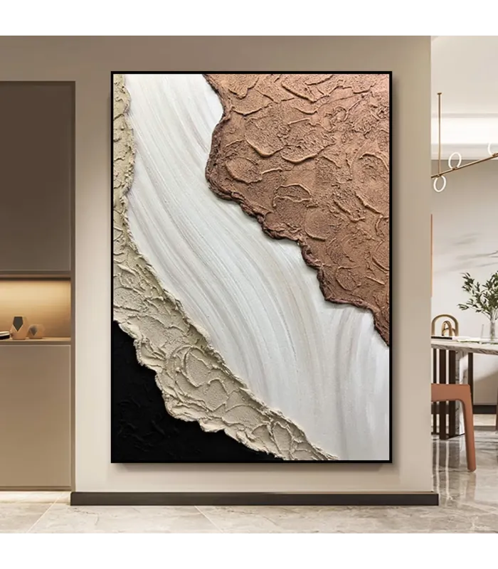 Textured Abstract Hand-Painted Wall Art