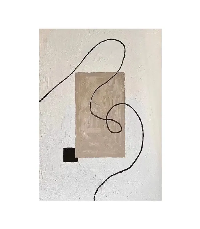 Abstract Textured Minimalist Line Art